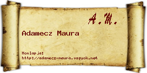Adamecz Maura névjegykártya